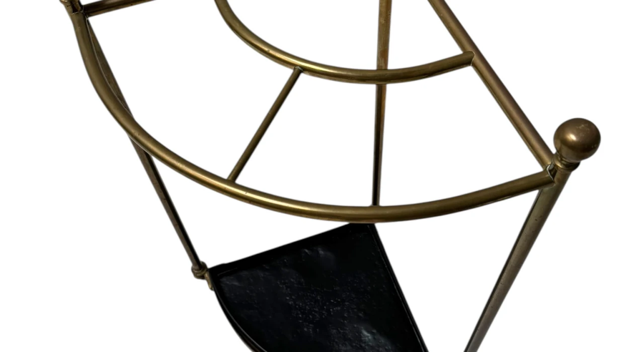 Hollywood Regency Brass Umbrella Stand, 1960s